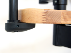 Scara Lumia - lemn fag lacuit + otel, sistem alternant